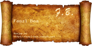 Feszl Bea névjegykártya